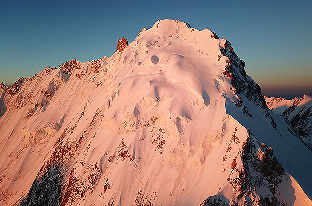 Mount Dykh Tau - the second highest peak in Europe and the Caucasus