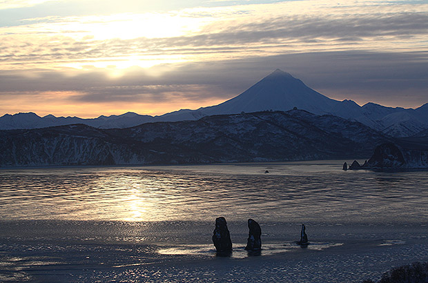 Three Brothers Rocks - the visiting card of Petropavlovsk Kamchatsky