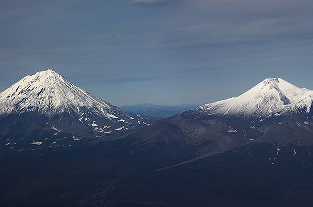 Home volcanoes - Koryaksky and Avachinsky