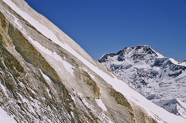 The 7,000-meter Pobeda Peak neighboring Khan Tengri