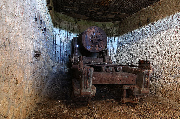 Inside the old fort on the island of Madagascar