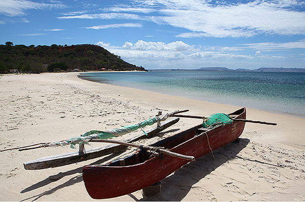 Only fishermen occasionally visit the bay near the abandoned fort. MCS AlexClimb climbing expedition.