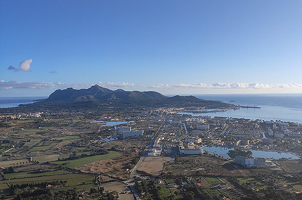 Eastern tip of the island of Mallorca, the resort town of Alcudia