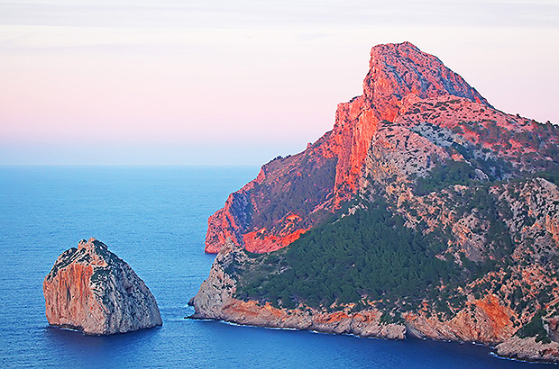 Classic view from the Formentor view point - 'visit card' of Mallorca island