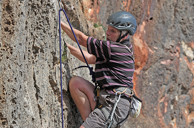 Being 82 years old is not a reason to give up rockclimbing. Majorca