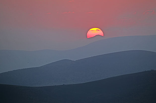 Sunset in the mountains - Caucasus, Georgia