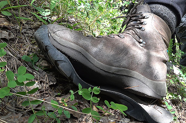 Here's what happens when you come to the mountains in boots that you haven't worn in 10 years