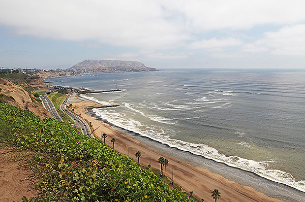 Miraflores beach in Lima