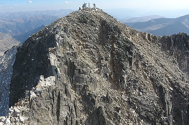 Technical section of the Aneto peak route