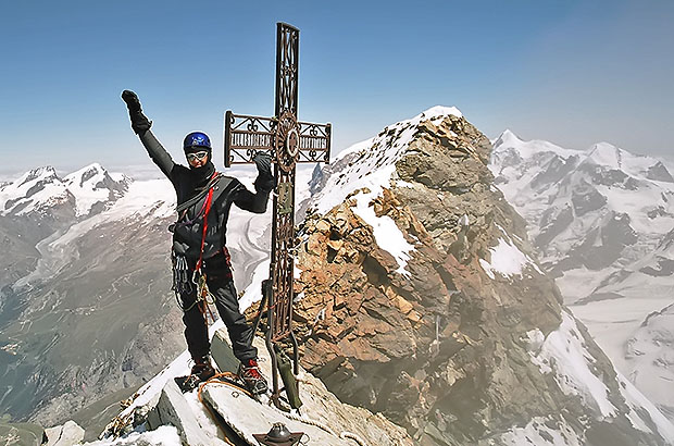 On top of the Matterhorn, Switzerland