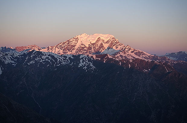 Mount Donguz Orun at sunrise