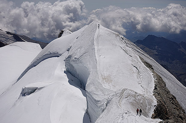 Climbing Breithorn, Switzerland