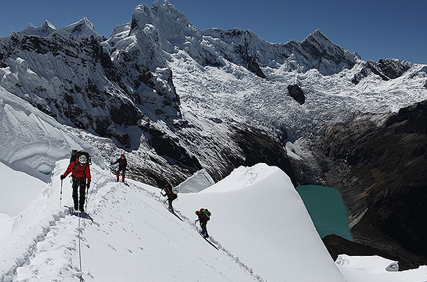 Climbing Alpamayo, Peru