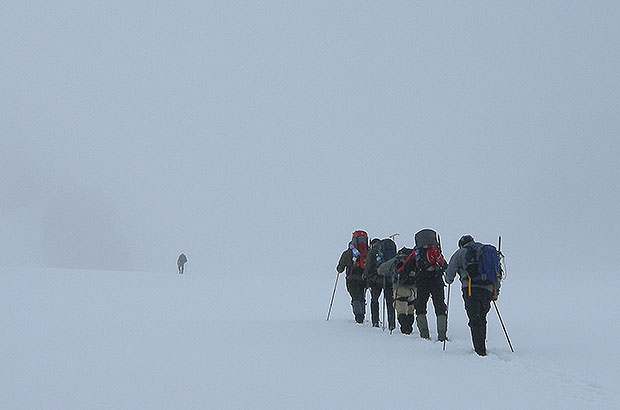 Climbing Mont Blanc, France