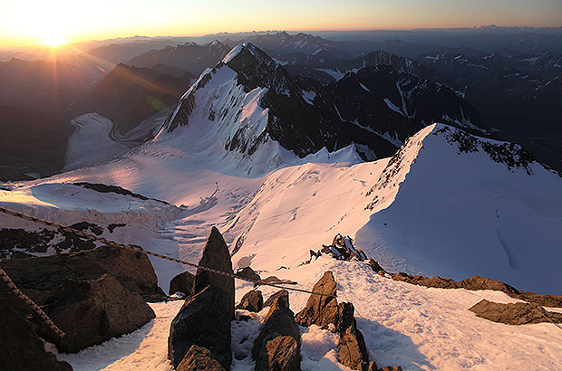 Climbing the summit of Mount Belukha, Altai
