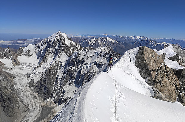 Climbing Dykh Tau, Caucasus