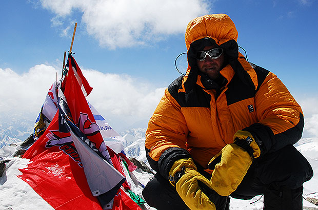 At the top of Lenin Peak, MCS AlexClimb expedition 