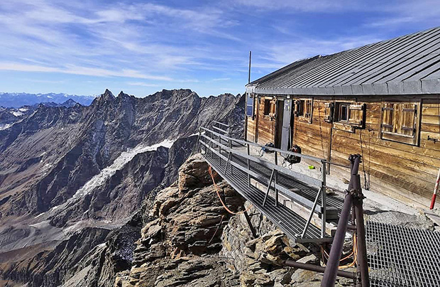 Carrel's hut on the Italian side of the Matterhorn - a comfortable overnight stay before the summit attempt and safe shelter in case of bad weather