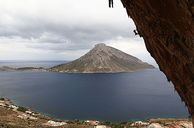 Rockclimbing on Kalymnos island, Greece