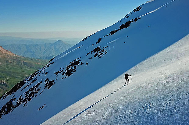 Climbing in the mountains of Dagestan