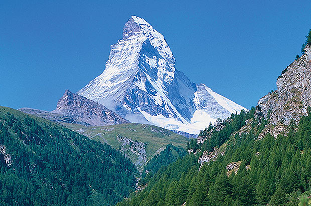 Вершина Маттерхорн в Швейцарии