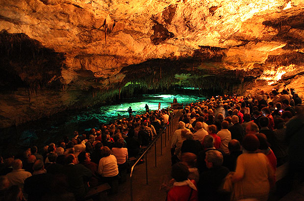 The Dragon Cave is one of the most famous tourist caves in Mallorca