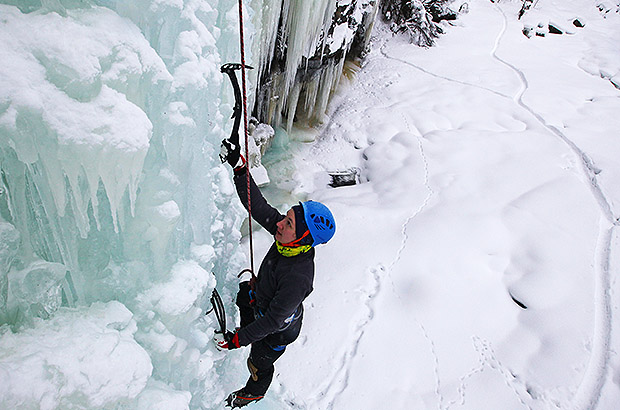 Regular iceclimbing training is a great way to prepare for alpine ascents.