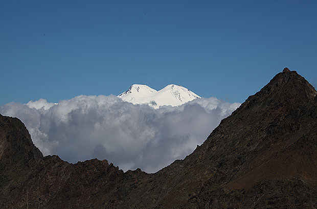 Вершина Эльбрус, вид с Южной стороны