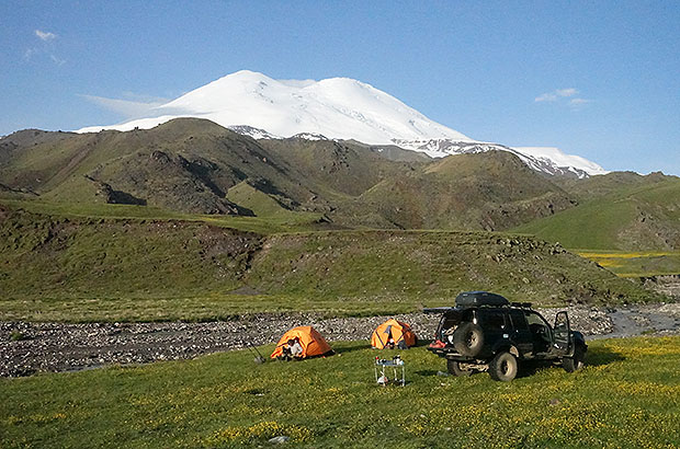 Mount Elbrus North side - Emmanuel Base Camp