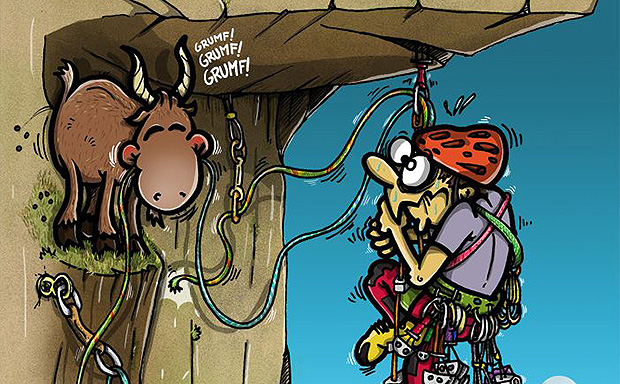 По горам не лазают! В горы, как и в море - ходят!